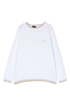 Maglia in cotone bianco FAY KIDS | FS9P20X0005100BG